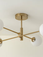 Chelso - 4 Light Brass And Opal Flush
