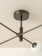 Chelso - 4 Light Bronze And Opal Flush - Ceiling Lights Lights&Lamps Loom Collection Dubai