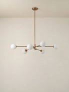 Chelso - 6 Light Aged Brass And Opal Pendant - Ceiling Lights Lights&Lamps Loom Collection Dubai