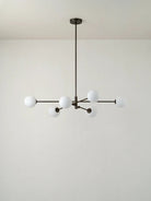Chelso - 6 Light Bronze And Opal Pendant - Ceiling Lights Lights&Lamps Loom Collection Dubai