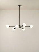 Chelso - 6 Light Bronze And Opal Pendant - Ceiling Lights Lights&Lamps Loom Collection Dubai