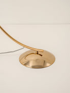 Circo - 1 Light Arc Brass And Natural Linen Floor Lamp