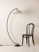 Circo - Arc Bronze & Linen Floor Lamp