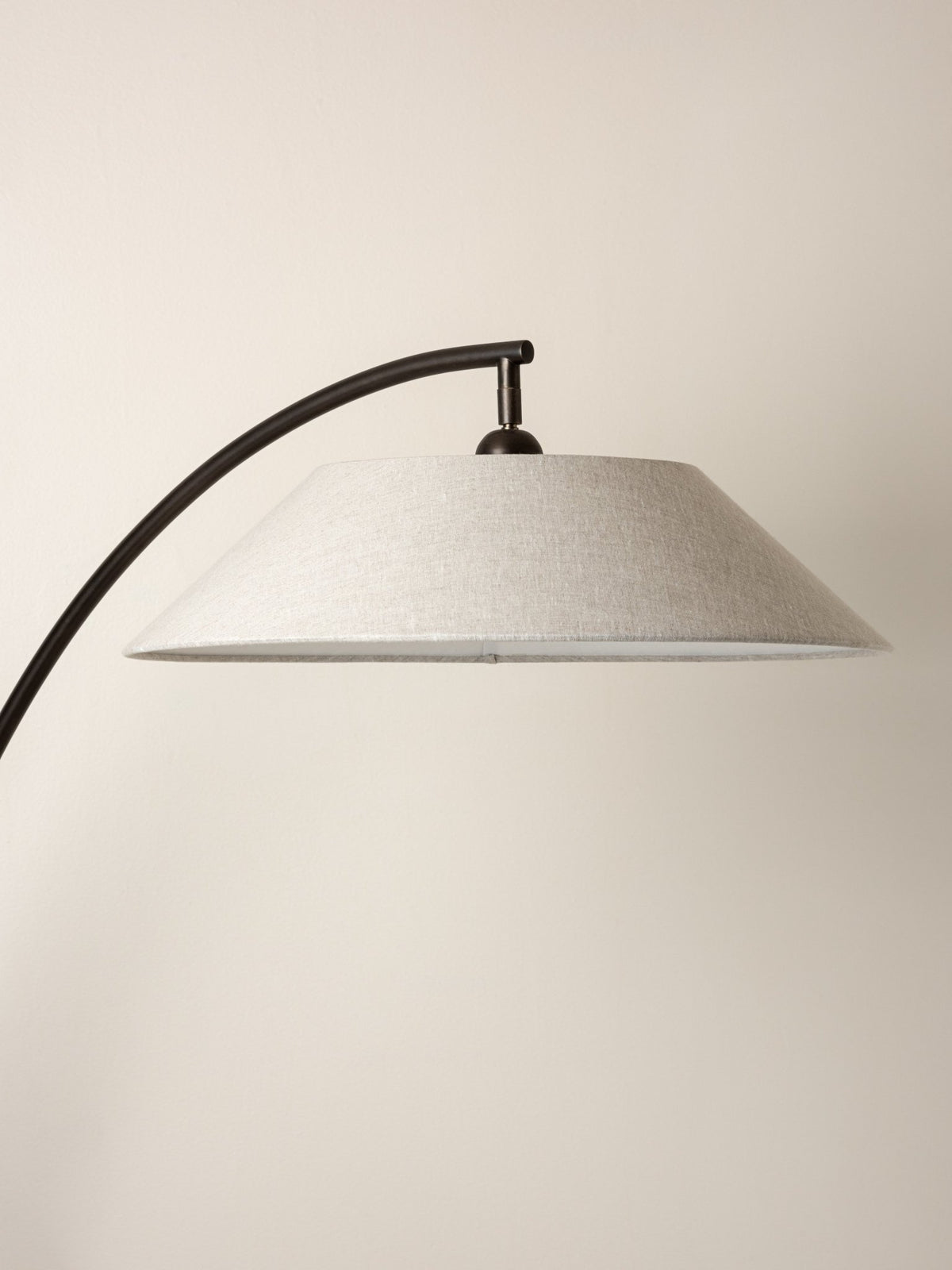 Circo - Arc Bronze & Linen Floor Lamp