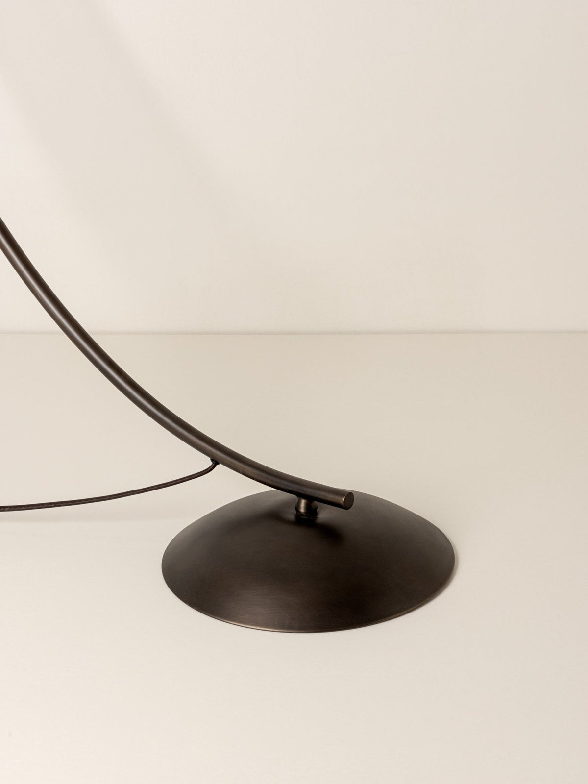 Circo - Arc Bronze & Linen Floor Lamp