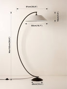 Circo - Arc Bronze & Linen Floor Lamp