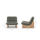 CIV Chair - Blonde Oak & Ami Parsley - Accent Chairs Tolv Loom Collection Dubai