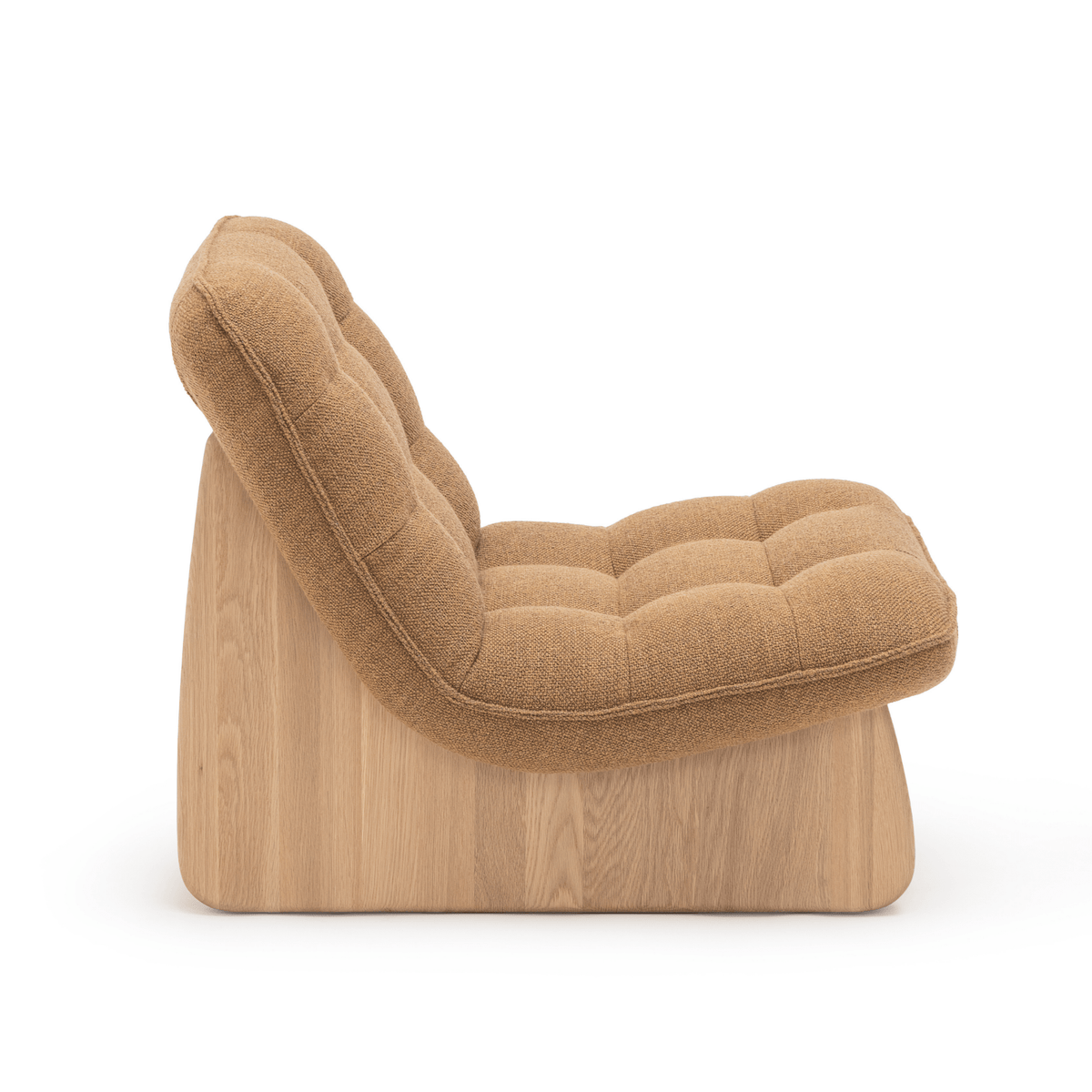 CIV Chair - Blonde Oak & Ami Pumpkin - Accent Chairs Tolv Loom Collection Dubai