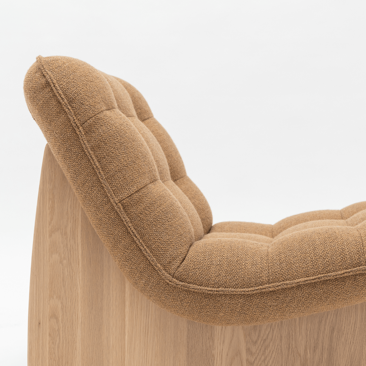 CIV Chair - Blonde Oak & Ami Pumpkin - Accent Chairs Tolv Loom Collection Dubai