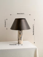 Cline - Calacatta Viola Marble And Bronze Table Lamp.