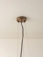 Cloudia - 3 Light Small White Frosted Brass Chandelier