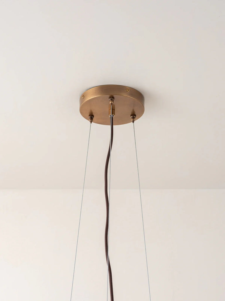 Cloudia - 5 Light Large White Frosted Brass Chandelier