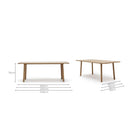Coco Dining Table - Light Oak - Rectangular Dining Tables Natadora Loom Collection Dubai