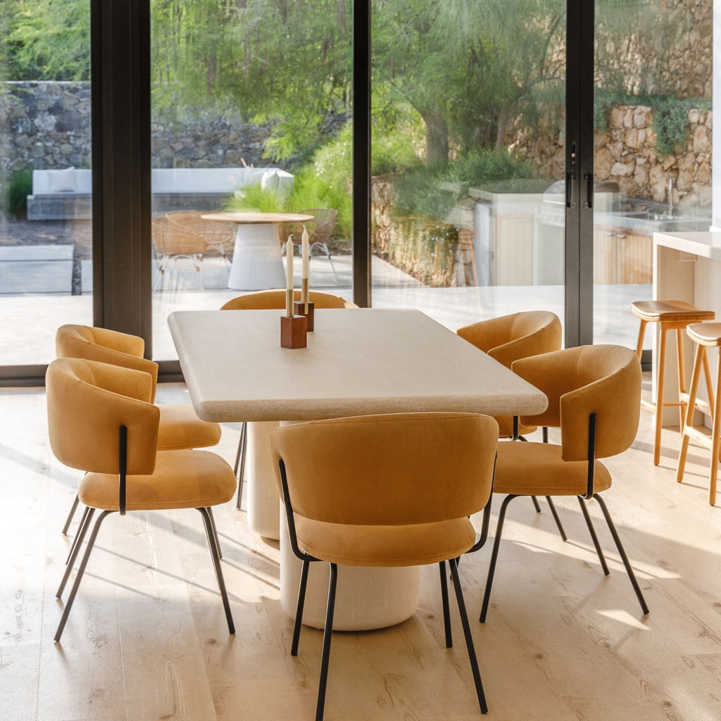 Column Dining Table - Rectangular Dining Tables Loom Collection Loom Collection Dubai