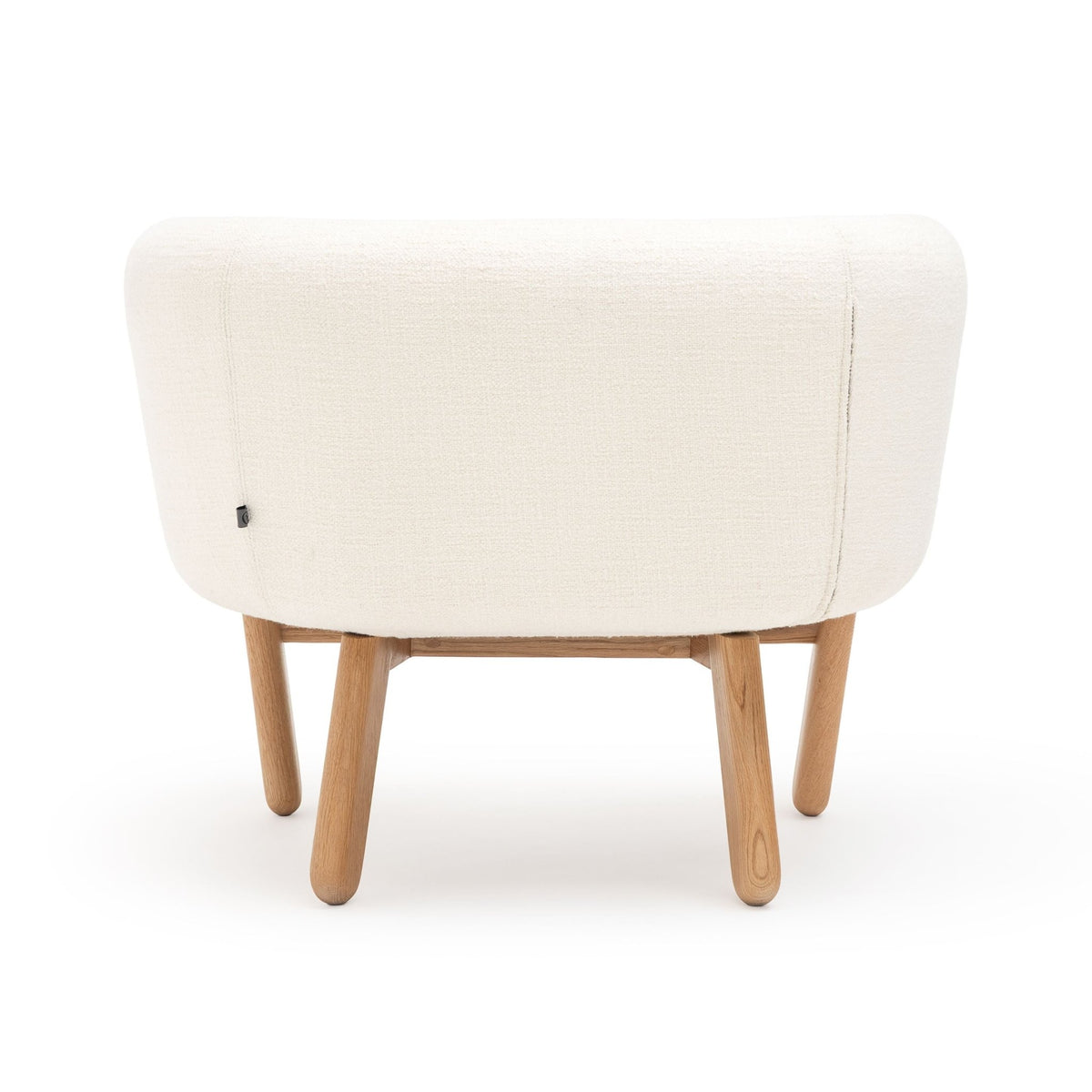 Copal Chair - Light Oak & Cobbler Panna Cotta - Accent Chairs Tolv Loom Collection Dubai