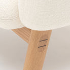 Copal Chair - Light Oak & Cobbler Panna Cotta - Accent Chairs Tolv Loom Collection Dubai