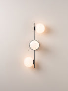 Coro - 3 Light Black And Opal Ceiling Or Wall