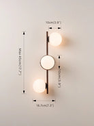 Coro - 3 Light Bronze And Opal Ceiling Or Wall