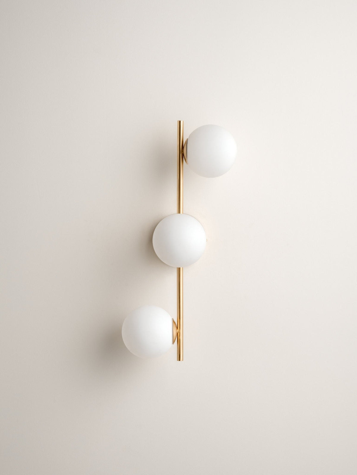 Coro - 3 Light Brushed Brass And Opal Ceiling Or Wall