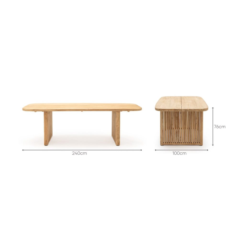 Corso Dining Table - Rectangular Dining Tables Loom Collection Loom Collection Dubai