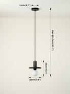 Coto - Charcoal Concrete And Opal Pendant