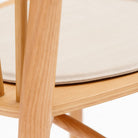 Crepe Round Seat - Ecru - Dining Chairs Tolv Loom Collection Dubai