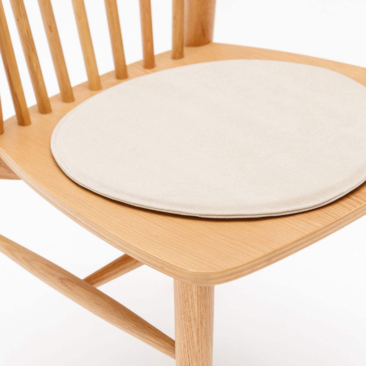 Crepe Round Seat - Ecru - Dining Chairs Tolv Loom Collection Dubai