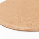 Crepe Round Seat - Pecan Leather - Dining Chairs Tolv Loom Collection Dubai