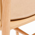 Crepe Round Seat - Pecan Leather - Dining Chairs Tolv Loom Collection Dubai