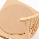 Crepe Round Seat - Pecan Leather - Dining Chairs Tolv Loom Collection Dubai