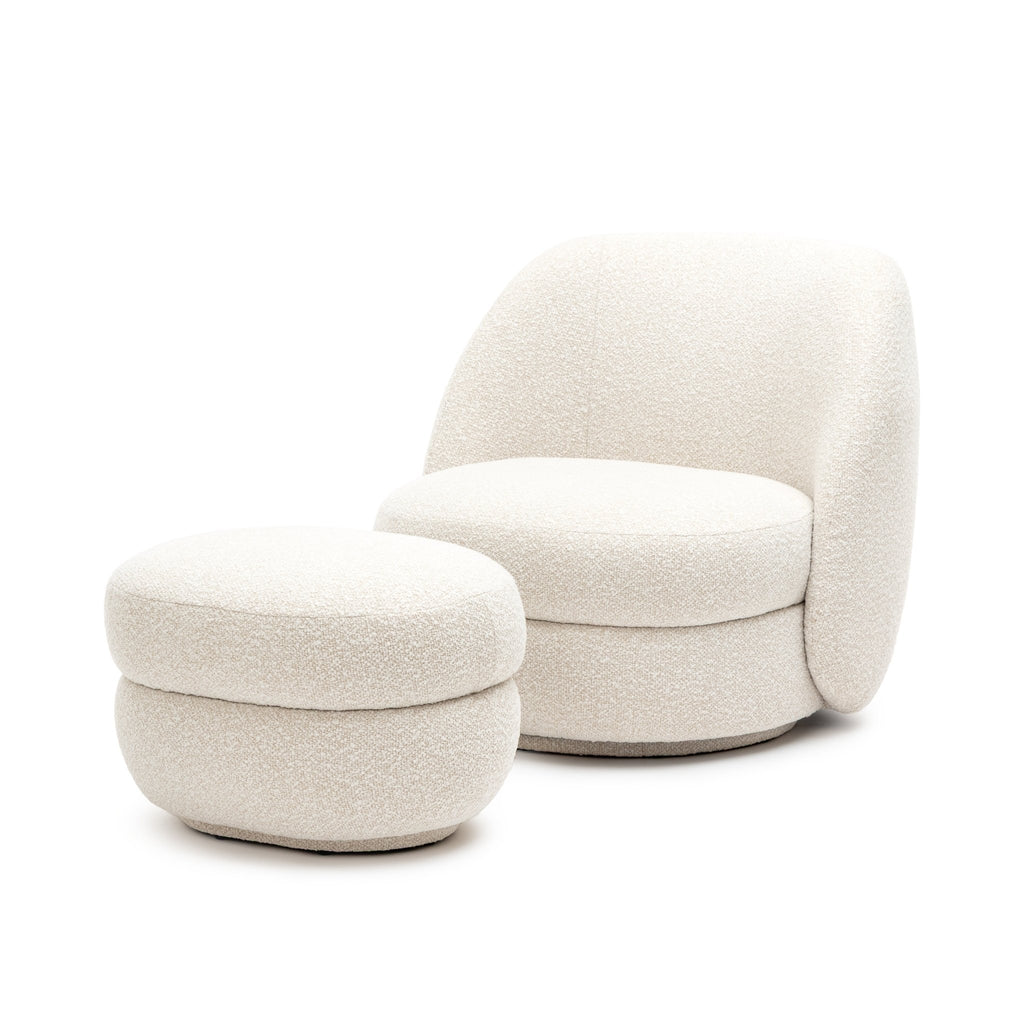 Cruze Ottoman - Coconut - Loom Collection