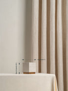 Cube - Aged Brass And Linen Rechargeable Table Lamp
