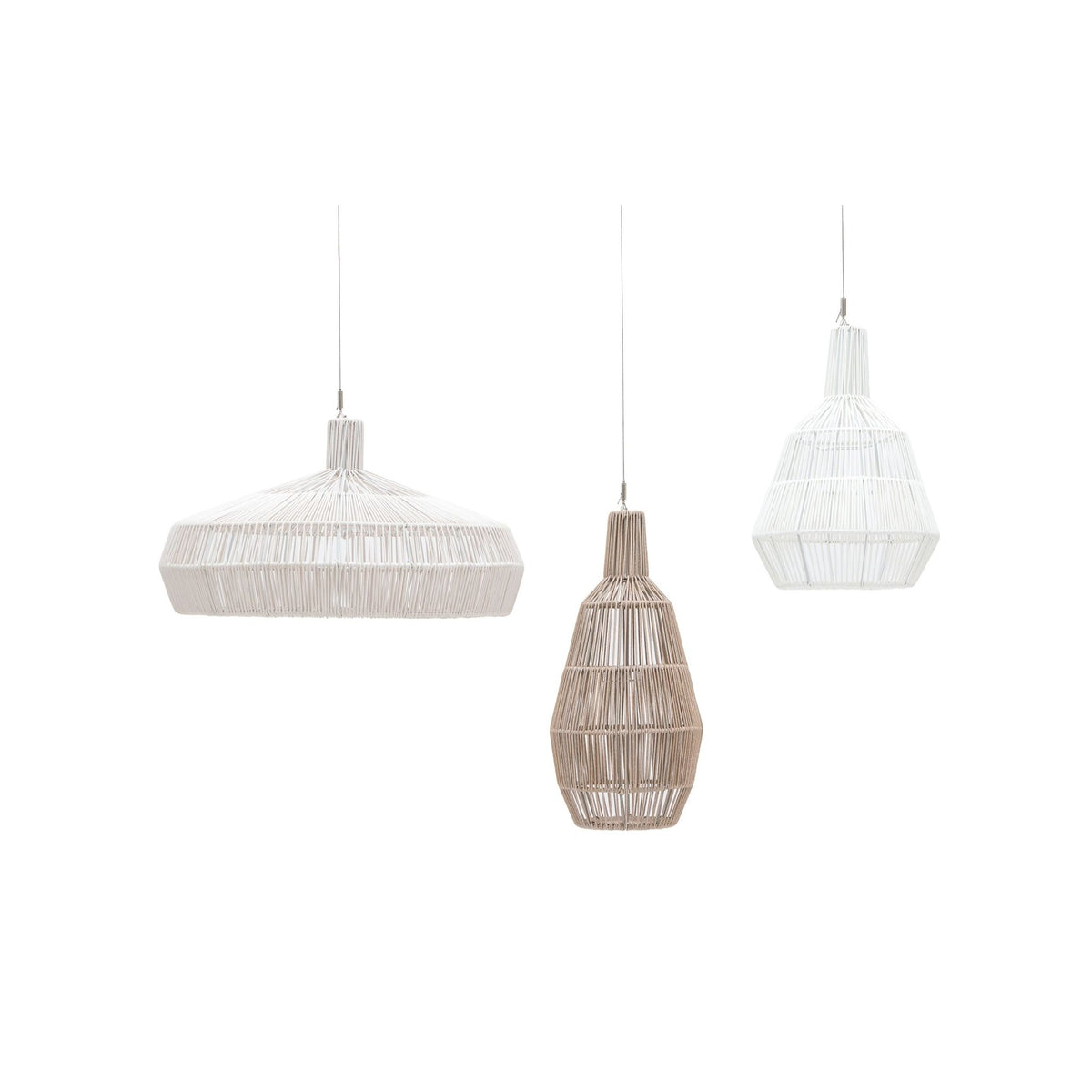 Doric Pendant Lamp - Chalk - Ceiling Lights Loom Collection Loom Collection Dubai