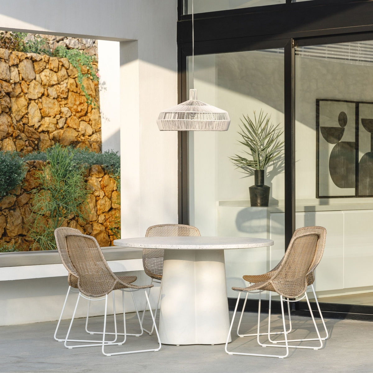 Doric Pendant Lamp - Chalk - Ceiling Lights Loom Collection Loom Collection Dubai