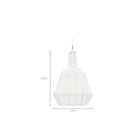 Doric Pendant Lamp - Stonewhite - Ceiling Lights Loom Collection Loom Collection Dubai