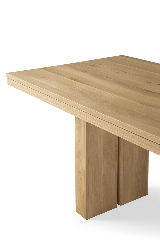 Double Extendable Dining Table - Oak - Loom Collection