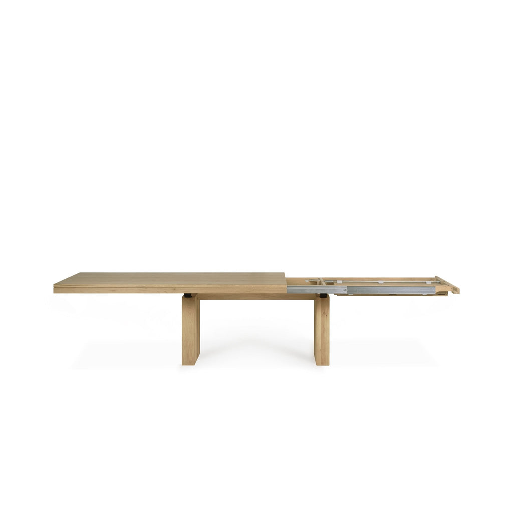 Double Extendable Dining Table - Oak - Loom Collection