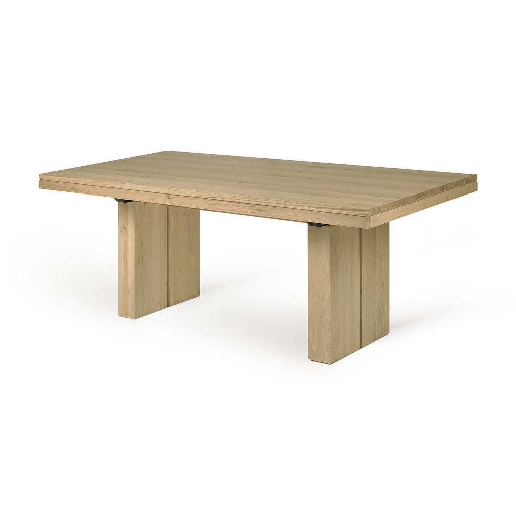 Double Extendable Dining Table - Oak - Loom Collection