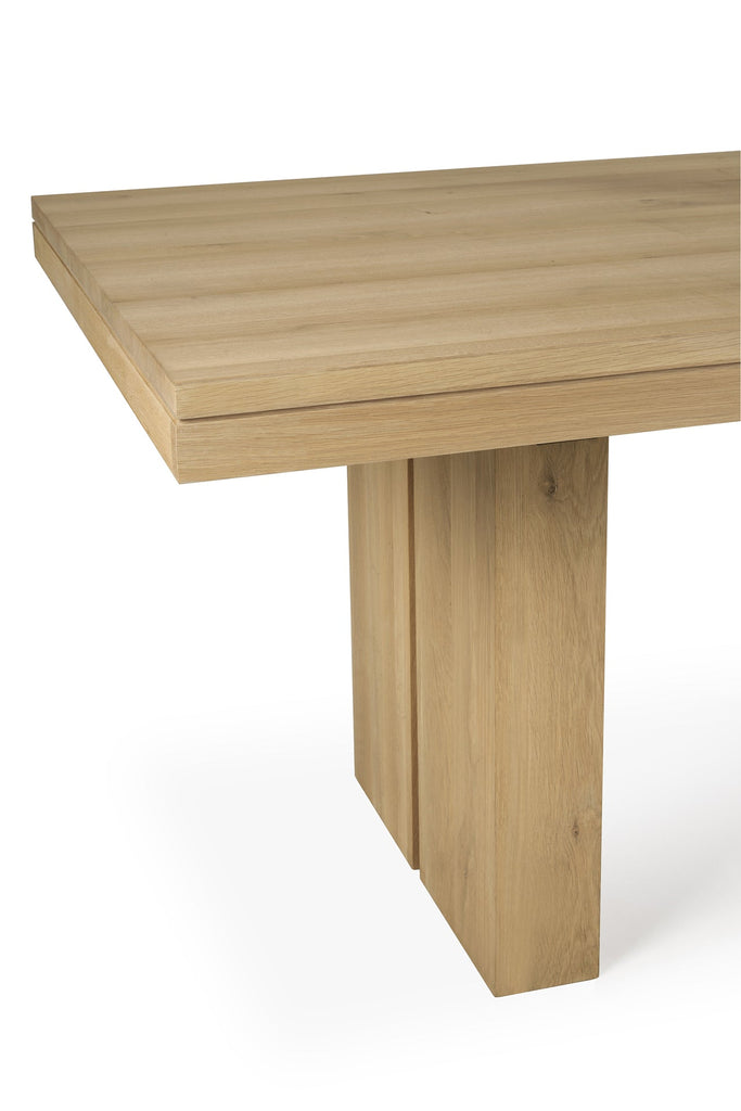 Double Extendable Dining Table - Oak - Loom Collection