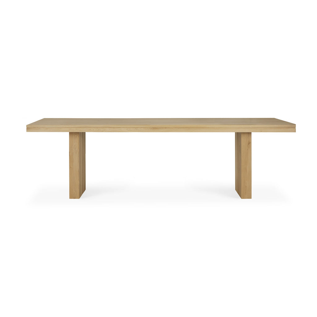 Double Extendable Dining Table - Oak - Loom Collection