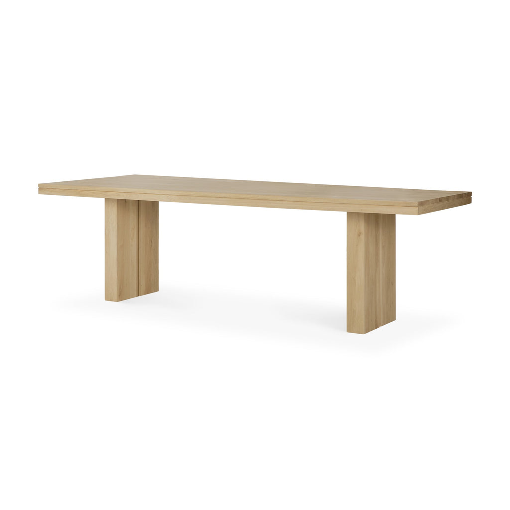 Double Extendable Dining Table - Oak - Loom Collection