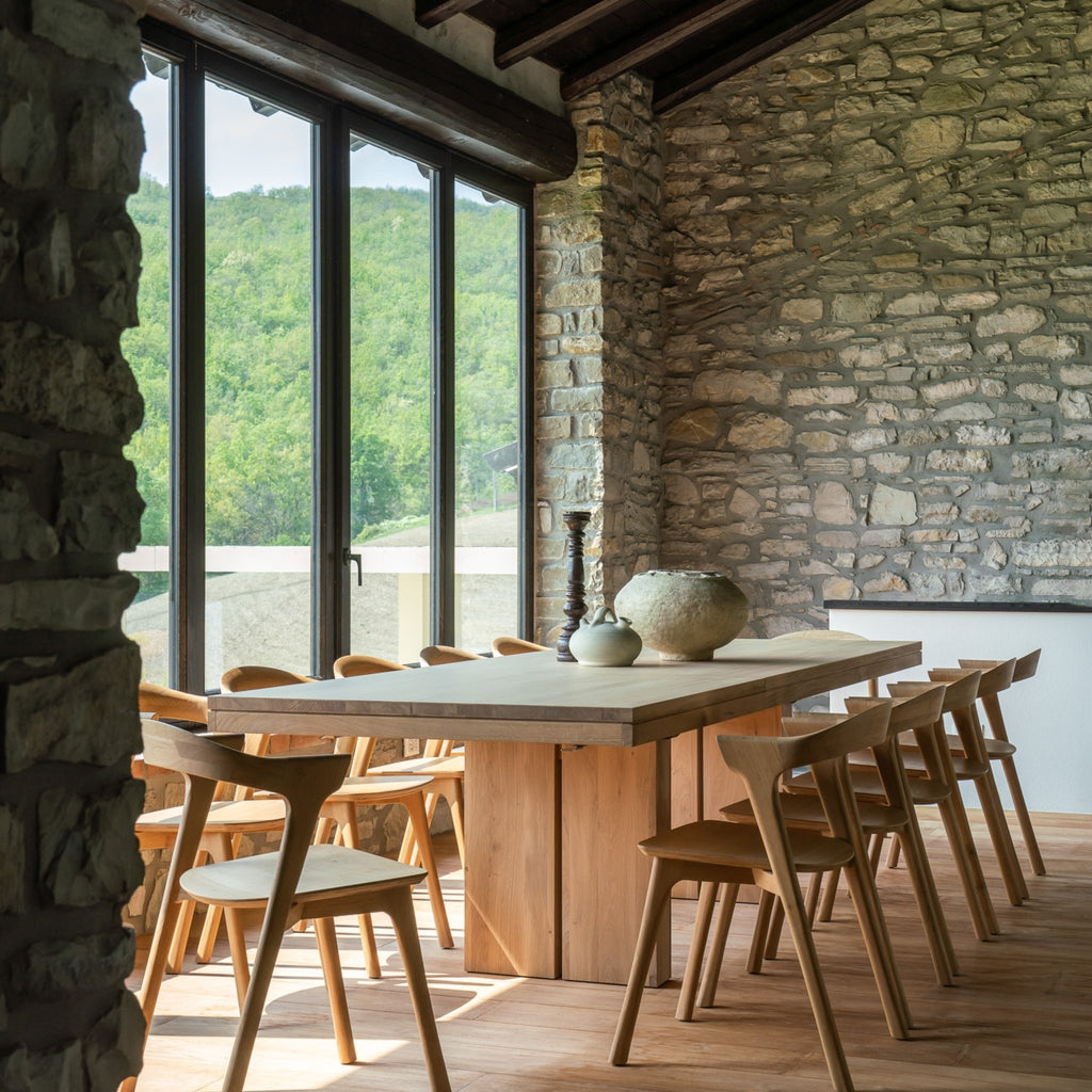 Double Extendable Dining Table - Oak - Loom Collection