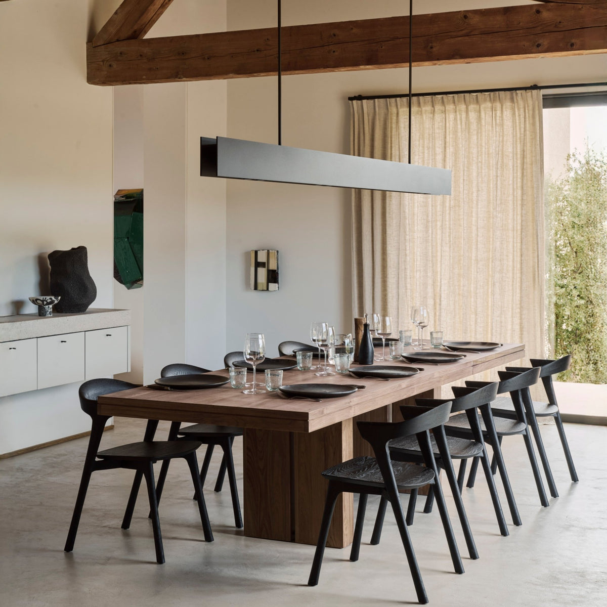 Double Extendable Dining Table - Teak