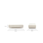 Drift Rectangular Coffee Table - Sand - Coffee Tables Loom Collection Loom Collection Dubai