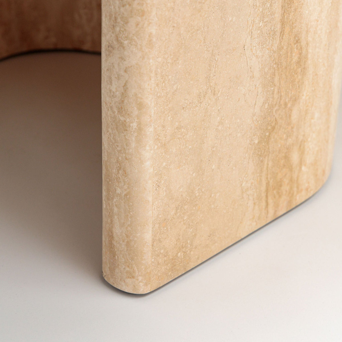 Dune Dining Table - Travertine - Rectangular Dining Tables Loom Collection Loom Collection Dubai