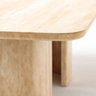 Dune Dining Table - Travertine - Rectangular Dining Tables Loom Collection Loom Collection Dubai