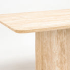 Dune Dining Table - Travertine - Rectangular Dining Tables Loom Collection Loom Collection Dubai