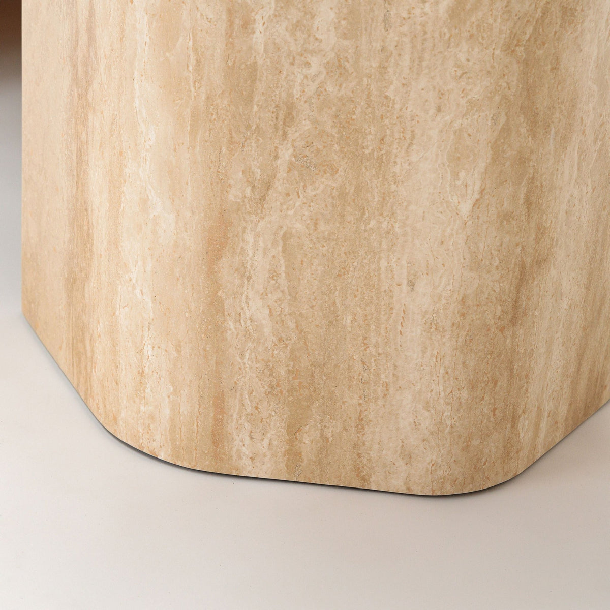 Dune Dining Table - Travertine - Rectangular Dining Tables Loom Collection Loom Collection Dubai