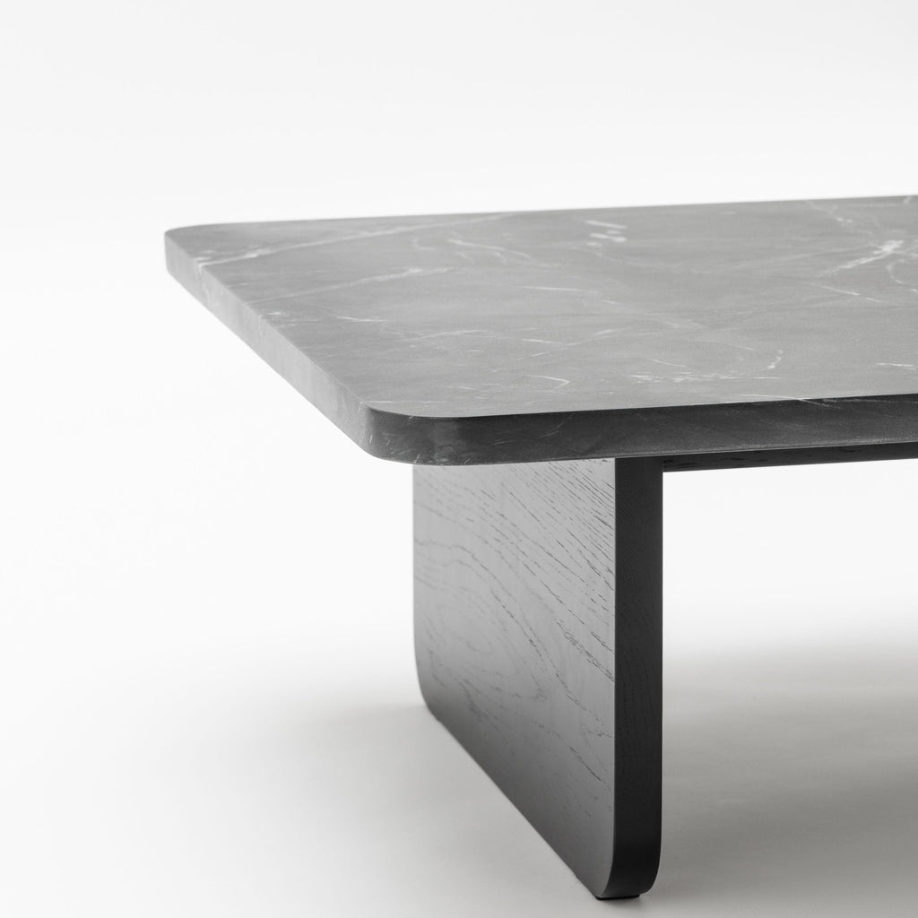 Duo Coffee Table 130 - Black Oak & Nero Perlato - Coffee Tables Tolv Loom Collection Dubai