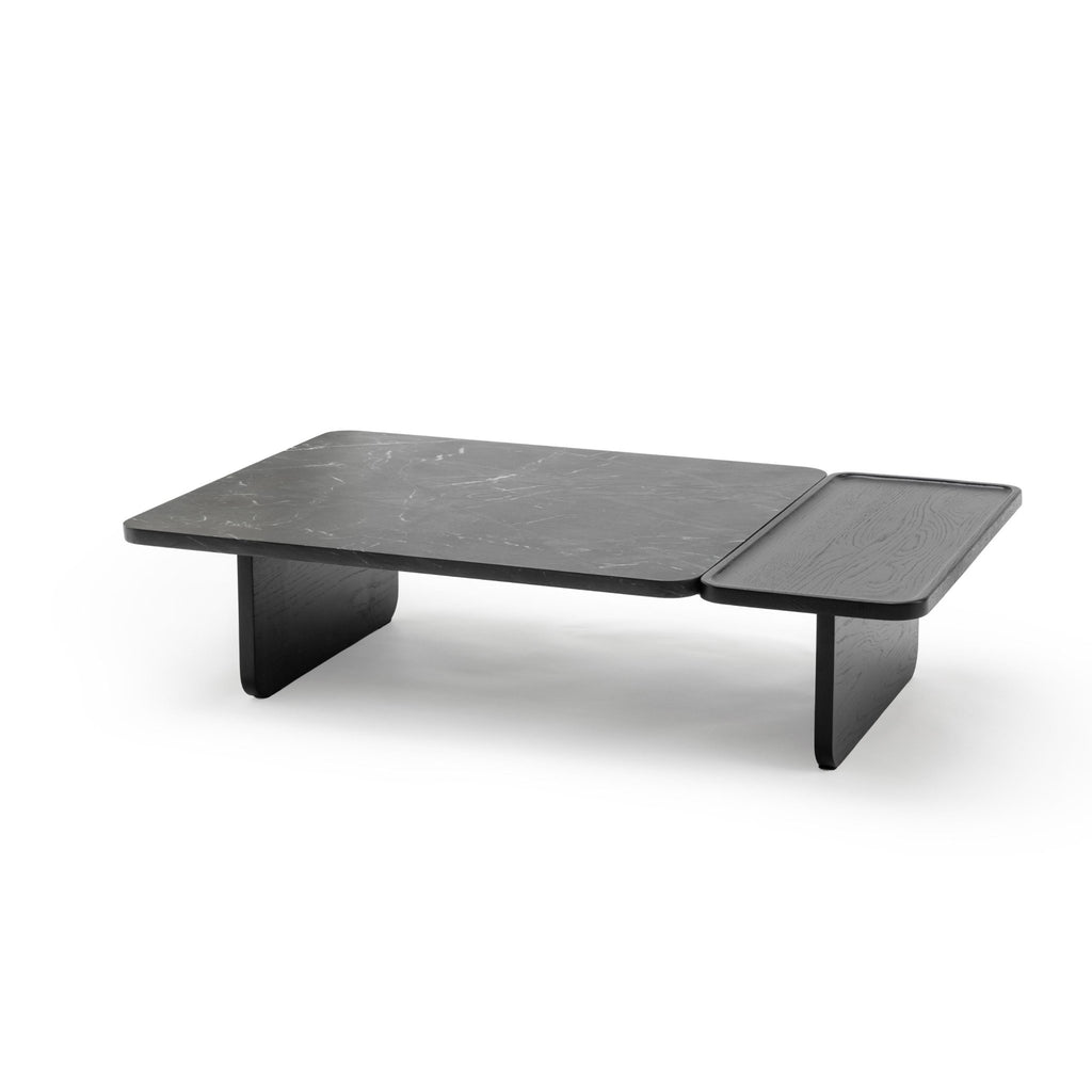 Duo Coffee Table 130 - Black Oak & Nero Perlato - Coffee Tables Tolv Loom Collection Dubai